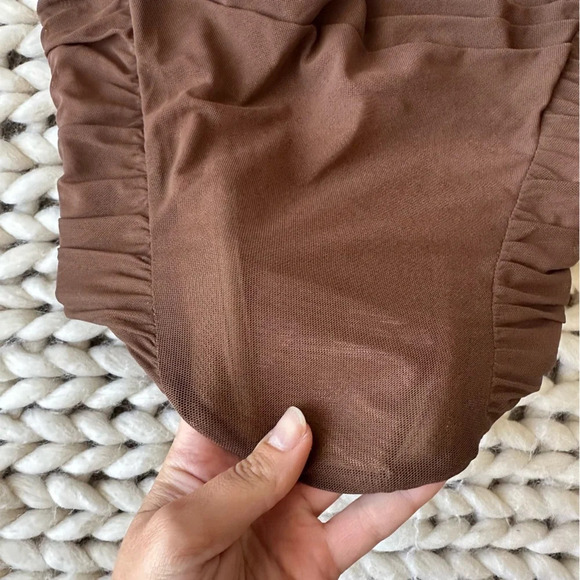 WHITE FOX Mesh Cowl Corset Top Small - Picture 3 of 6